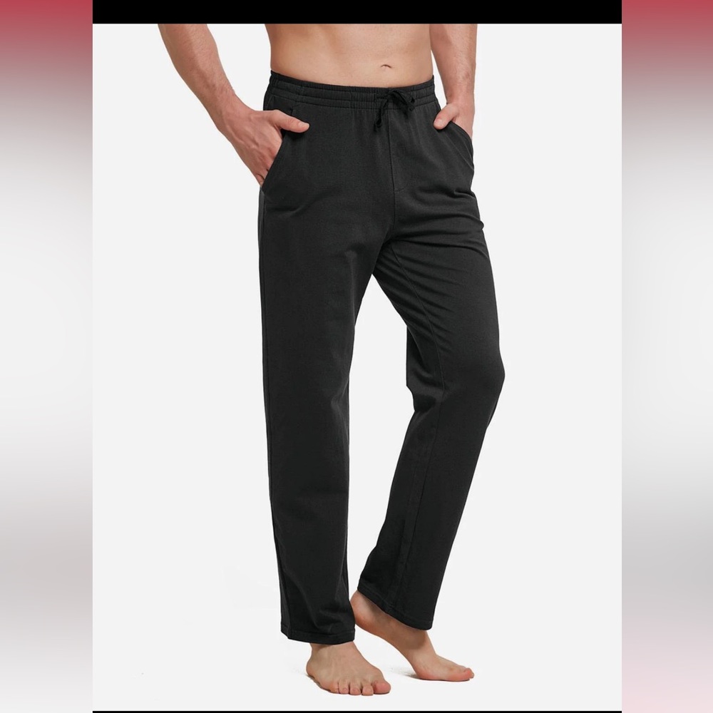 Baleaf men’s active lounge, sweat black pant’s size medium (M25)